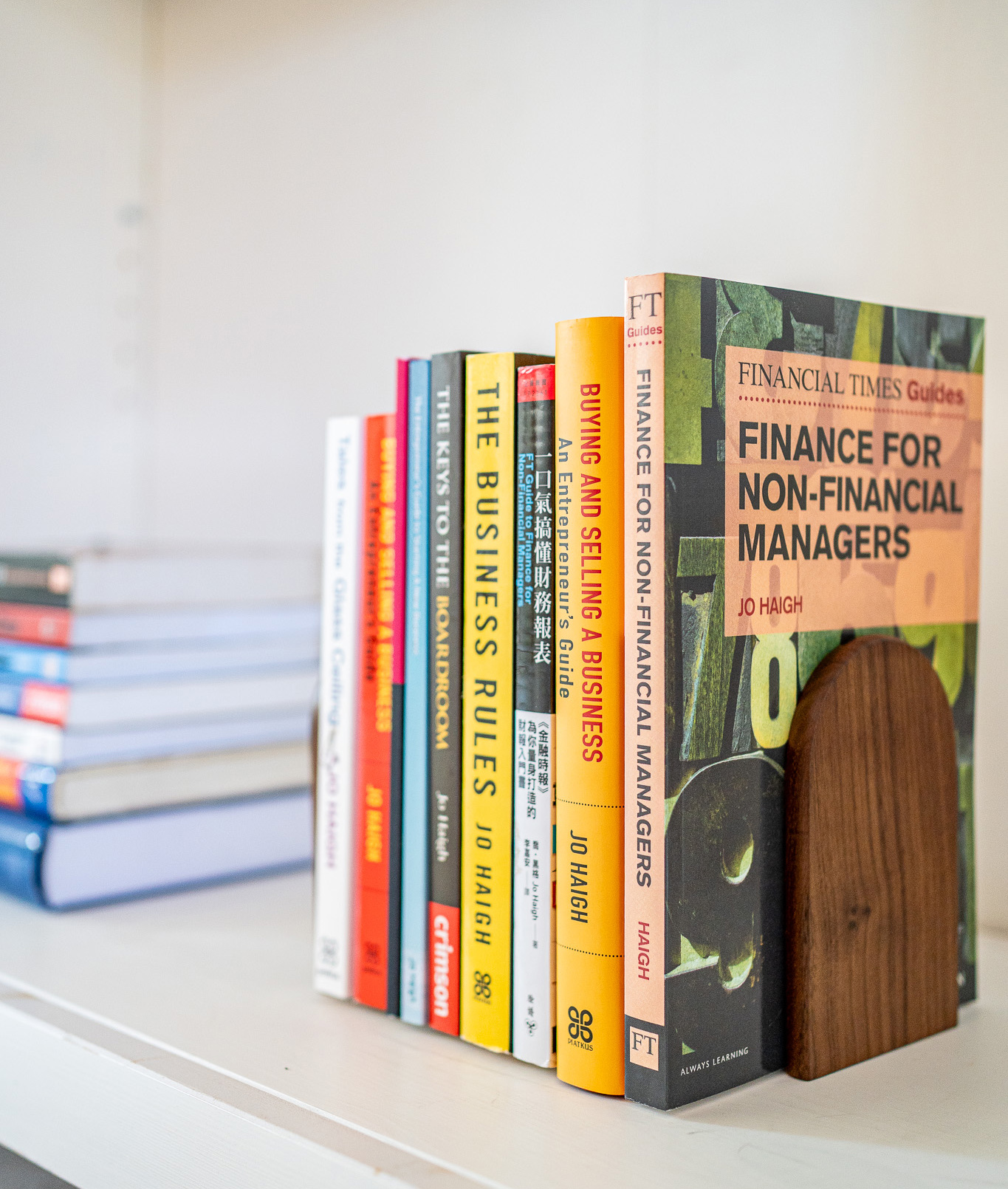 Jo Haigh, Founder and Chairman, collection of best selling business support books.