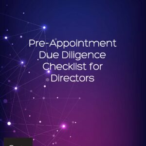 Pre-Appointment Due Diligence Checklist for Directors